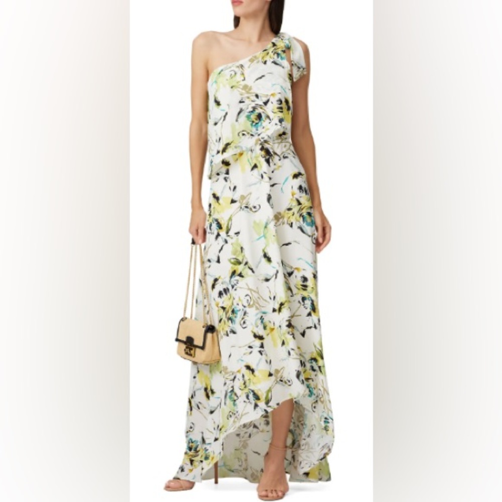Chic Abstract Floral Maxi Dress